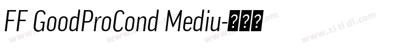 FF GoodProCond Mediu字体转换